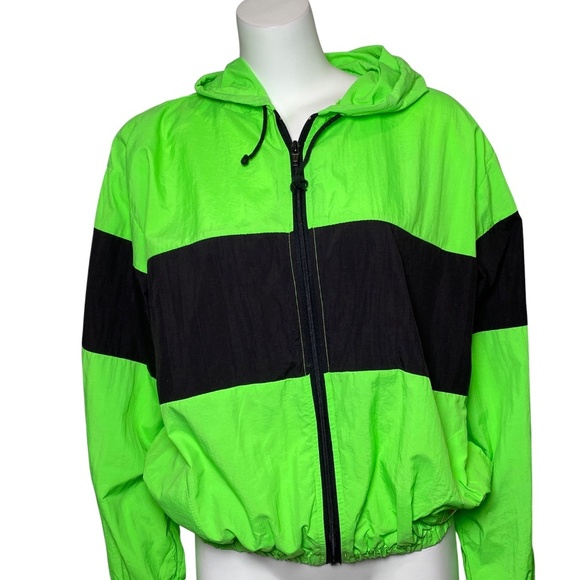 Vintage Dove Activewear Windbreaker Jacket Adult Size M Nylon Zip Up Hooded - Picture 1 of 8